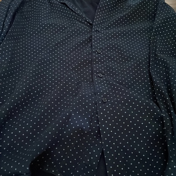 21 Men long sleeve button down polka dot shirt - Picture 4 of 8